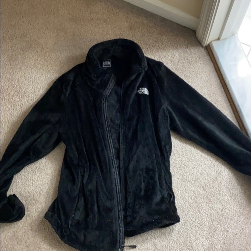 black north face zip up